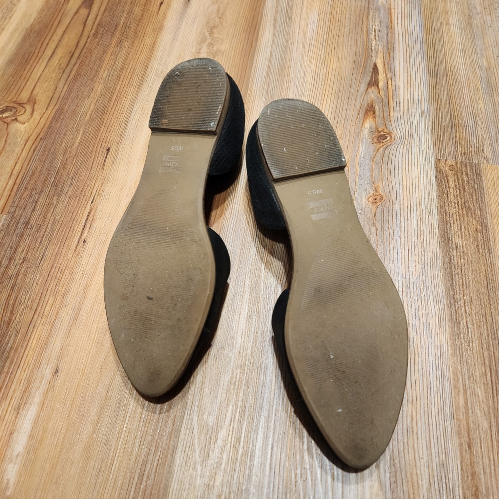 Toms Dorsay Black Women's Flats - Picture 5 of 6